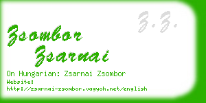 zsombor zsarnai business card